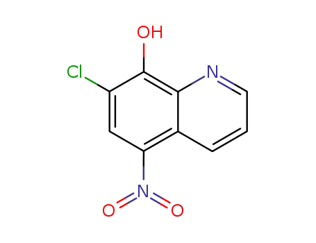 Molecular Structure of 23521-16-6 (8-Quinolinol, 7-chloro-5-nitro-)
