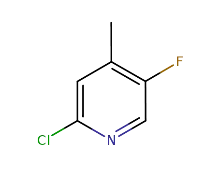 Molecular Structure of 881891-83-4 (2-Chloro-5-fluoro-4-methyl-pyridine)