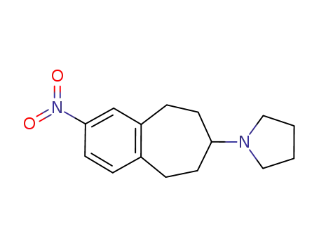 1-(2-nitro-6,7,8,9-tetrahydro-5H-benzo[7]annulene-7-yl)pyrrolidine