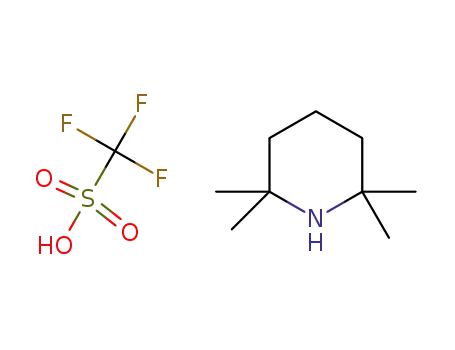 Molecular Structure of 1252594-28-7 (2,2,6,6-tetramethylpiperidinium triflate)