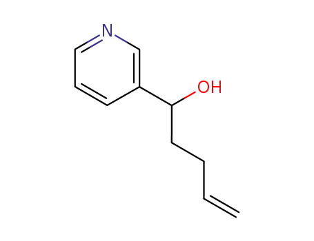Molecular Structure of 81418-01-1 (1-PYRIDIN-3-YL-PENT-4-EN-1-OL)