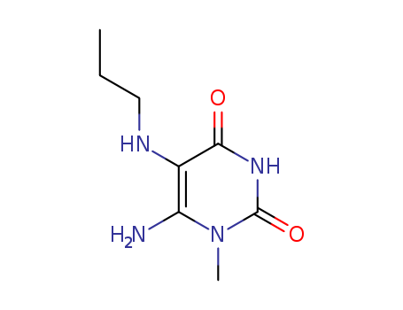 2,4(1H,3H)-Pyrimidinedione,6-amino-1-methyl-5-(propylamino)-