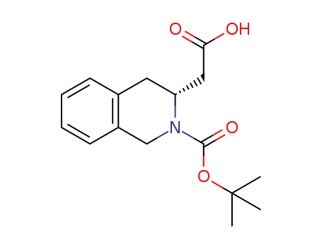 3(1H)-Isoquinolineaceticacid, 2-[(1,1-dimethylethoxy)carbonyl]-3,4-dihydro-, (3R)-