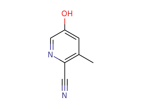 Molecular Structure of 228867-86-5 (5-Hydroxy-3-methylpyridine-2-carbonitrile)