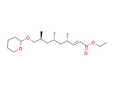 ethyl (E,4S,6R,8S)-4,6,8-trimethyl-9-(tetrahydro-2H-2-pyranyloxy)-2-nonenoate