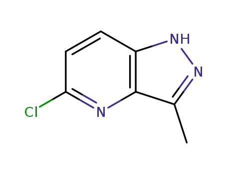 Molecular Structure of 864775-64-4 (1H-Pyrazolo[4,3-b]pyridine,5-chloro-3-Methyl-)