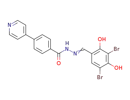 N'-(3,5-dibromo-2,4-dihydroxybenzylidene)-4-(pyridin-4-yl)benzohydrazide