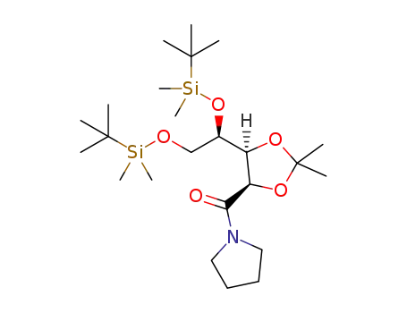 ((4R,5S)-2,2-dimethyl-5-((R)-2,2,3,3,8,8,9,9-octamethyl-4,7-dioxa-3,8-disiladecan-5-yl)-1,3-dioxolan-4-yl)(pyrrolidin-1-yl)methanone