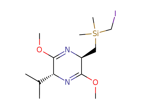 (2R,5R)-2-(((iodomethyl)dimethylsilyl)methyl)-5-isopropyl-3,6-dimethoxy-2,5-dihydropyrazine
