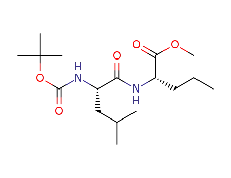 Molecular Structure of 1426227-61-3 ((N-(tert-butoxycarbonyl)-L-leucinyl)-L-norvaline methyl ester)