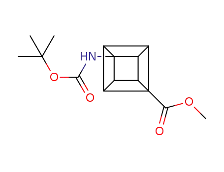 Molecular Structure of 883554-71-0 (METHYL 4-(TERT-BUTYLCARBONYLAMINO)CUBANECARBOXYLATE)