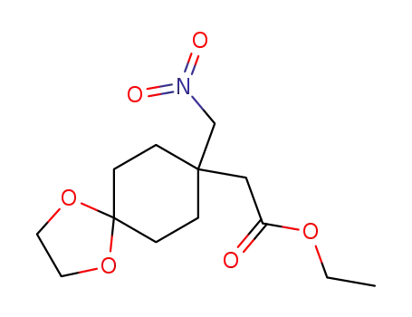 ethyl 2-(8-(nitromethyl)-1,4-dioxaspiro-[4,5]-decan-8-yl-acetate)