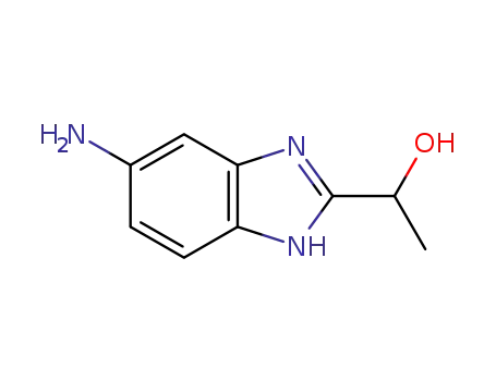 Molecular Structure of 947002-78-0 (1H-Benzimidazole-2-methanol,  6-amino--alpha--methyl-)