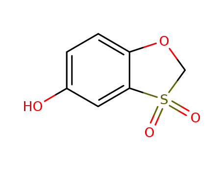 Molecular Structure of 106129-30-0 (1,3-Benzoxathiol-5-ol, 3,3-dioxide)