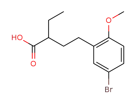 2-Ethyl-4-(5-brom-2-methoxy-phenyl)-buttersaeure