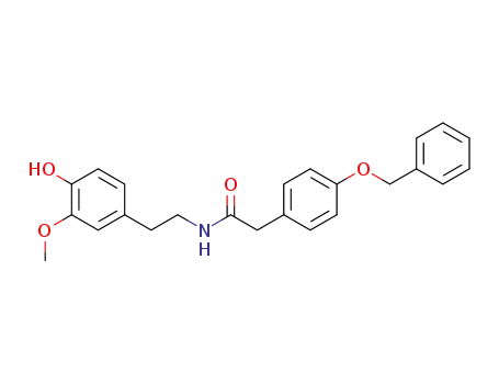 2-[4-(benzyloxy)phenyl]-N-[2-(4-hydroxy-3-methoxyphenyl)ethyl]acetamide