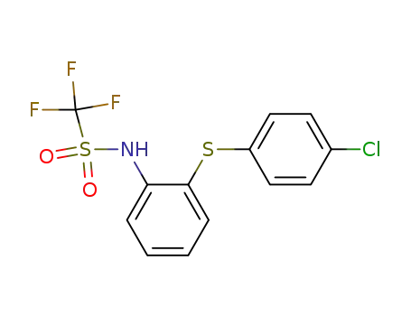 Methanesulfonamide, N-[2-[(4-chlorophenyl)thio]phenyl]-1,1,1-trifluoro-