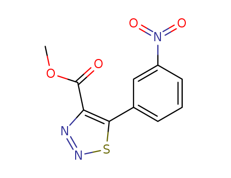 1,2,3-Thiadiazole-4-carboxylic acid, 5-(3-nitrophenyl)-, methyl ester