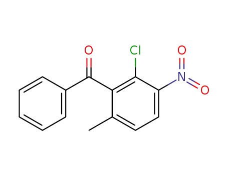 Molecular Structure of 854024-26-3 (2-chloro-6-methyl-3-nitro-benzophenone)
