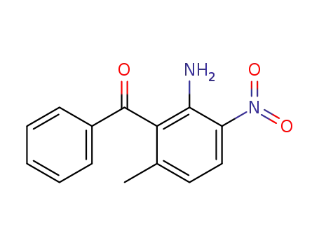 Molecular Structure of 412297-08-6 (2-amino-6-methyl-3-nitro-benzophenone)