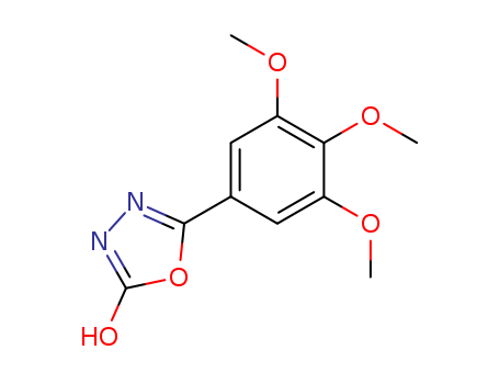 1,3,4-Oxadiazol-2(3H)-one,5-(3,4,5-trimethoxyphenyl)- cas  63698-53-3