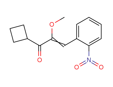 3-Cyclobutyl-2-methoxy-3-oxo-1-<2-nitro-phenyl>-prop-1-en