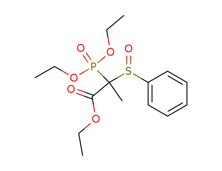 2-Benzenesulfinyl-2-(diethoxy-phosphoryl)-propionic acid ethyl ester