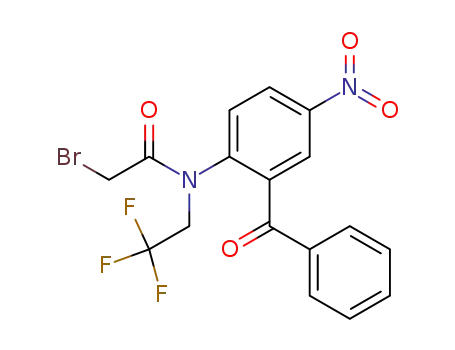 N-(2-Benzoyl-4-nitro-phenyl)-2-bromo-N-(2,2,2-trifluoro-ethyl)-acetamide