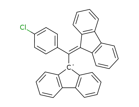 Molecular Structure of 3225-32-9 (Fluorenyl, 9-[(4-chlorophenyl)-9H-fluoren-9-ylidenemethyl]-)
