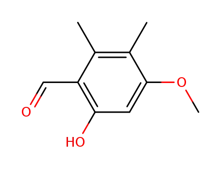 6-하이드록시-4-메톡시-2,3-다이메틸벤잘데하이드