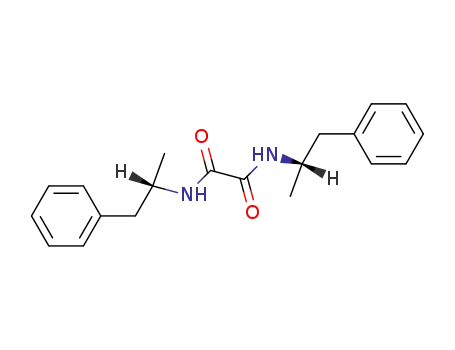 Molecular Structure of 4106-14-3 (<i>N</i>,<i>N</i>'-bis-((<i>S</i>)-1-methyl-2-phenyl-ethyl)-oxalamide)