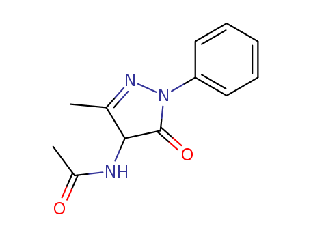 Acetamide,N-(4,5-dihydro-3-methyl-5-oxo-1-phenyl-1H-pyrazol-4-yl)- cas  2721-84-8