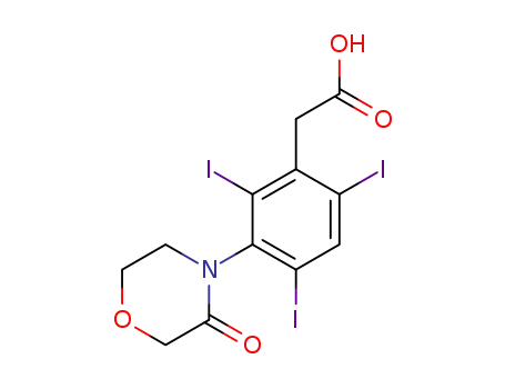 3- (3- 옥소 모르 폴리 노) -2,4,6- 트리 요오도 페닐 아세트산 나트륨 염