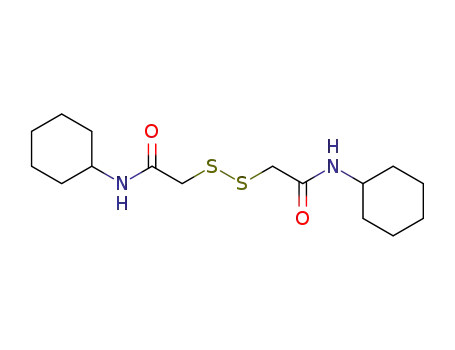 Molecular Structure of 38367-07-6 (disulfanediyldi-acetic acid bis-cyclohexylamide)