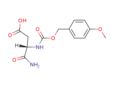 Molecular Structure of 31883-85-9 (p-Methoxy-carbobenzoxy-L-isoasparagin)