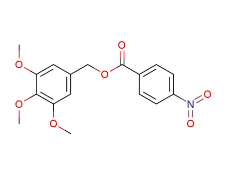 Molecular Structure of 17071-41-9 (4-nitro-benzoic acid-(3,4,5-trimethoxy-benzyl ester))