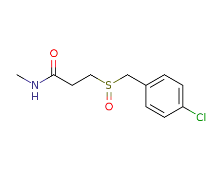 3-[(4-chloro-phenyl)-methanesulfinyl]-<i>N</i>-methyl-propionamide