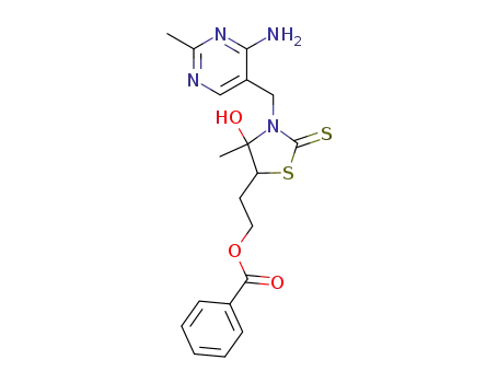 3-(4-amino-2-methyl-pyrimidin-5-ylmethyl)-5-(2-benzoyloxy-ethyl)-4-hydroxy-4-methyl-thiazolidine-2-thione