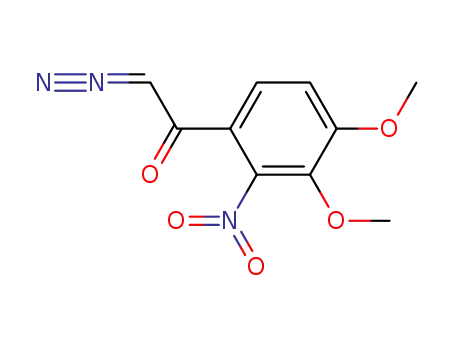 2-diazo-1-(3,4-dimethoxy-2-nitro-phenyl)-ethanone