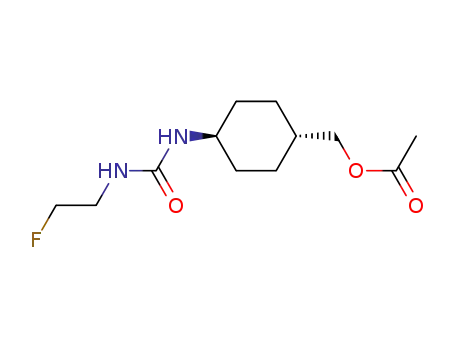 Molecular Structure of 61367-13-3 ((4-{[(2-fluoroethyl)carbamoyl]amino}cyclohexyl)methyl acetate)