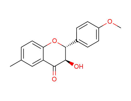 (+/-)-3<i>t</i>-hydroxy-2<i>r</i>-(4-methoxy-phenyl)-6-methyl-chroman-4-one