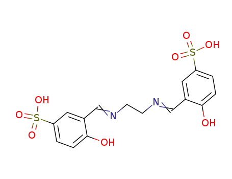 Molecular Structure of 80867-25-0 (Benzenesulfonic acid,
3,3'-[1,2-ethanediylbis(nitrilomethylidyne)]bis[4-hydroxy-)