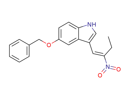 Molecular Structure of 102174-34-5 (5-benzyloxy-3-(2-nitro-but-1-enyl)-indole)