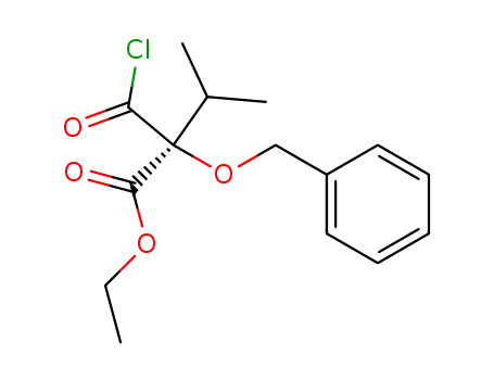 Ethyl 2-(benzyloxy)-2-(chlorocarbonyl)-3-methylbutanoate