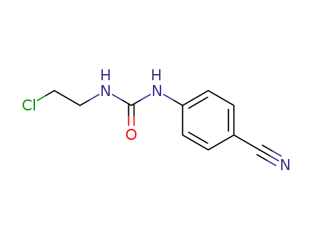 Molecular Structure of 13908-43-5 (N-(2-CHLOROETHYL)-N'-(4-CYANOPHENYL)UREA)