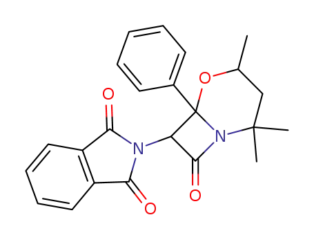 <i>N</i>-(2,2,4-trimethyl-8-oxo-6-phenyl-5-oxa-1-aza-bicyclo[4.2.0]oct-7-yl)-phthalimide