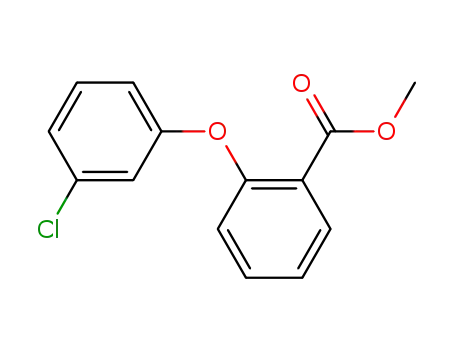 Molecular Structure of 1148-59-0 (2-(3-chloro-phenoxy)-benzoic acid methyl ester)