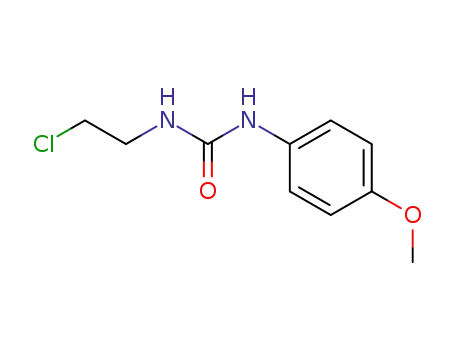 Molecular Structure of 65536-40-5 (N-(2-CHLOROETHYL)-N'-(4-METHOXYPHENYL)UREA)