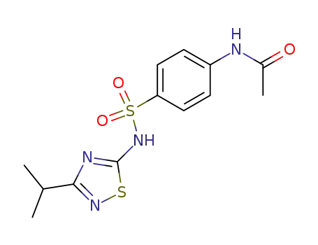 4-acetylamino-<i>N</i>-(3-isopropyl-[1,2,4]thiadiazol-5-yl)-benzenesulfonamide