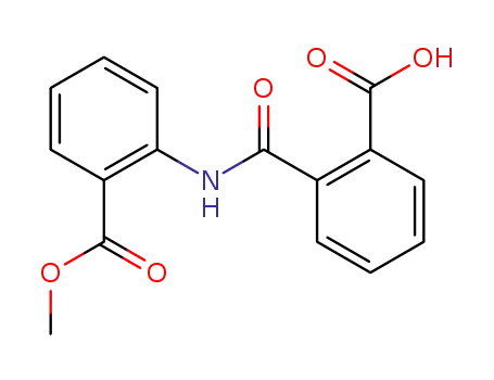 Molecular Structure of 19689-01-1 (2-{[2-(methoxycarbonyl)phenyl]carbamoyl}benzoic acid)